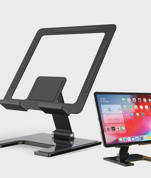 Universele Metalen Tabletstandaard - Verstelbaar & Draagbaar voor iPad en andere tablets