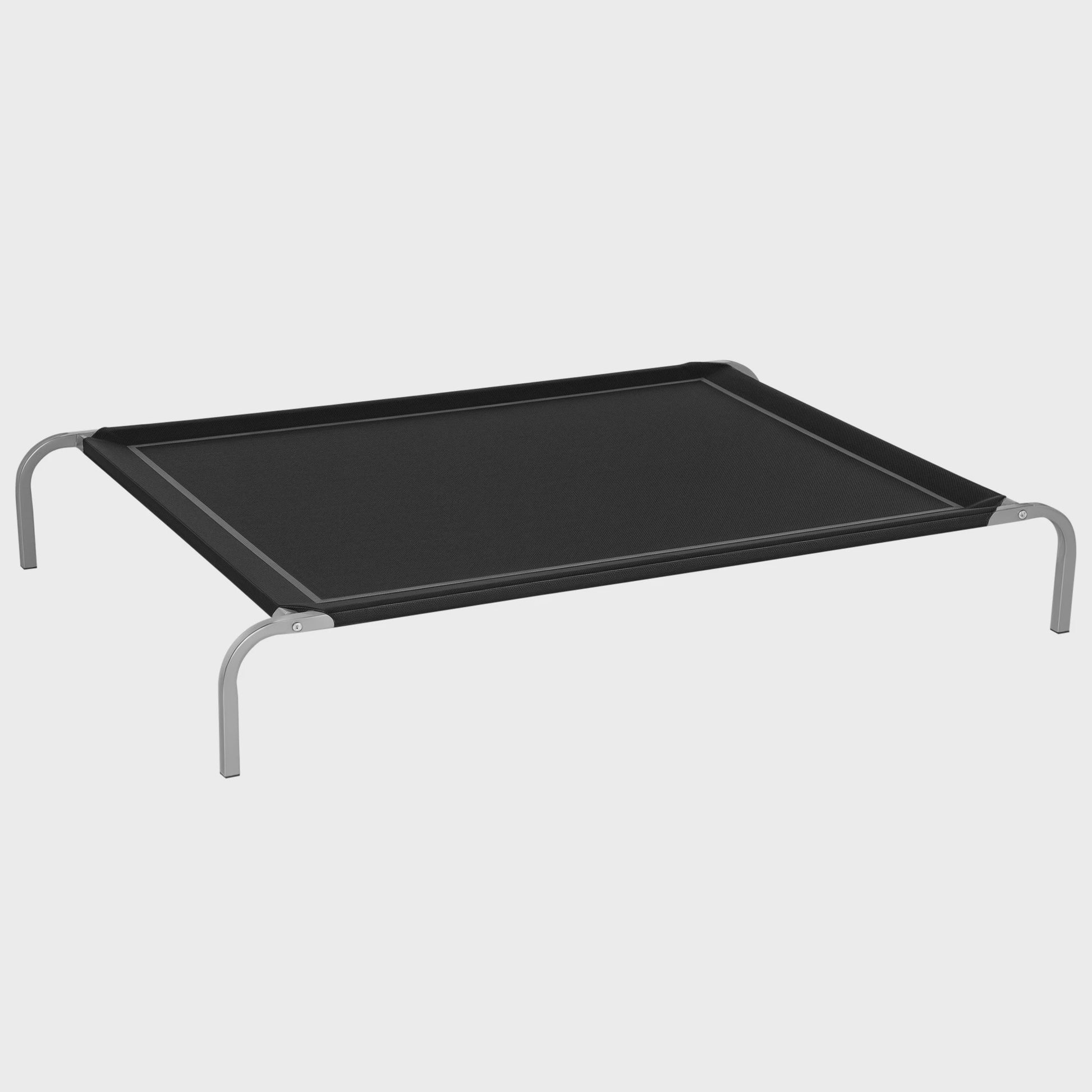 PawHut XXL Verhoogd Honden- en Kattenbed - Comfortabel en Duurzaam - 150x90x20 cm Zwart