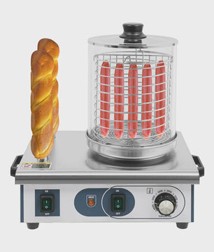 Professionele Hotdog Grill & Warmer - 550W Elektrische Worstmachine