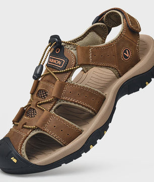 Leren Heren Sandalen - Comfortabele Zomer Schoenen voor Strand en Casual Gebruik (Maat 38-48)
