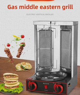 Professionele RVS Kebab & Doner Grill - Automatisch Roterend 220V