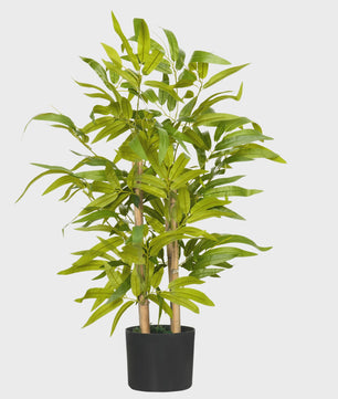 Realistische Bamboe Kunstplant 60 cm met Pot - Sfeervolle Decoratie