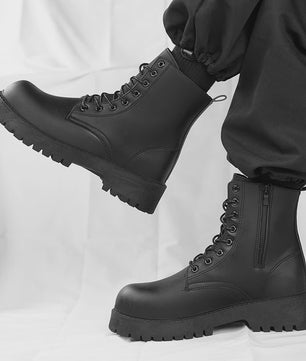 Unisex Leren Hoge Laarzen - Vier Seizoenen, Anti-slip & Comfortabel