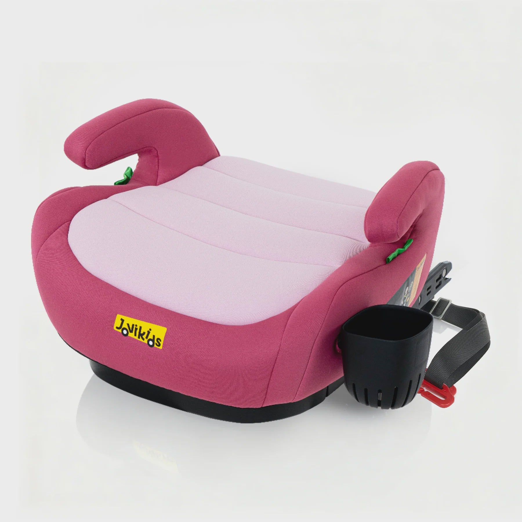 Jovikids OHHO+ Kinder Autostoel Booster - 125-150cm - Roze met Bekerhouder
