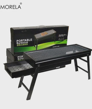 Grote Opvouwbare BBQ Barbecue Grill 60CM - Draagbaar Houtskool Fornuis voor Buiten, Camping & Picknick