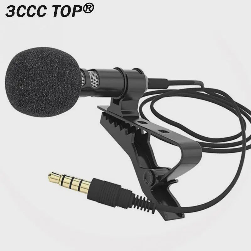 Externe Lavalier Microfoon met 3.5mm Jack voor Auto Radio, DVD-spelers en meer