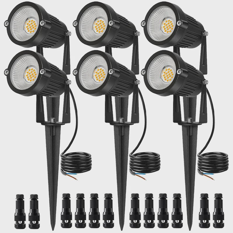 Waterdichte LED Tuinspot 7W Warm Wit met Grondspies - IP65 Buitenverlichting