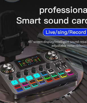 Live Sound Card YAMNWEO: Professionele Audio Mixer voor Streaming, Podcasting & Karaoke