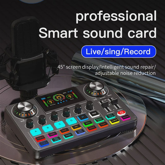 Live Sound Card YAMNWEO: Professionele Audio Mixer voor Streaming, Podcasting & Karaoke