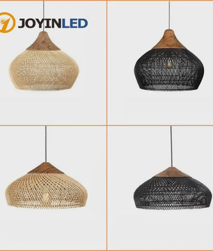 60cm Wabi Sabi Rotan Hanglamp - Japanse Retro Design voor Woonkamer & Eetkamer