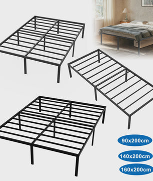 Robuust Metalen Bedframe met Lattenbodem - 37.5cm Opbergruimte