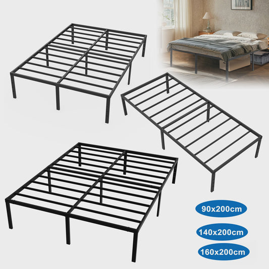 Robuust Metalen Bedframe met Lattenbodem - 37.5cm Opbergruimte