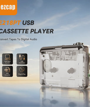 Draagbare Cassette Speler & MP3 Converter - USB Opname & Radio Functie