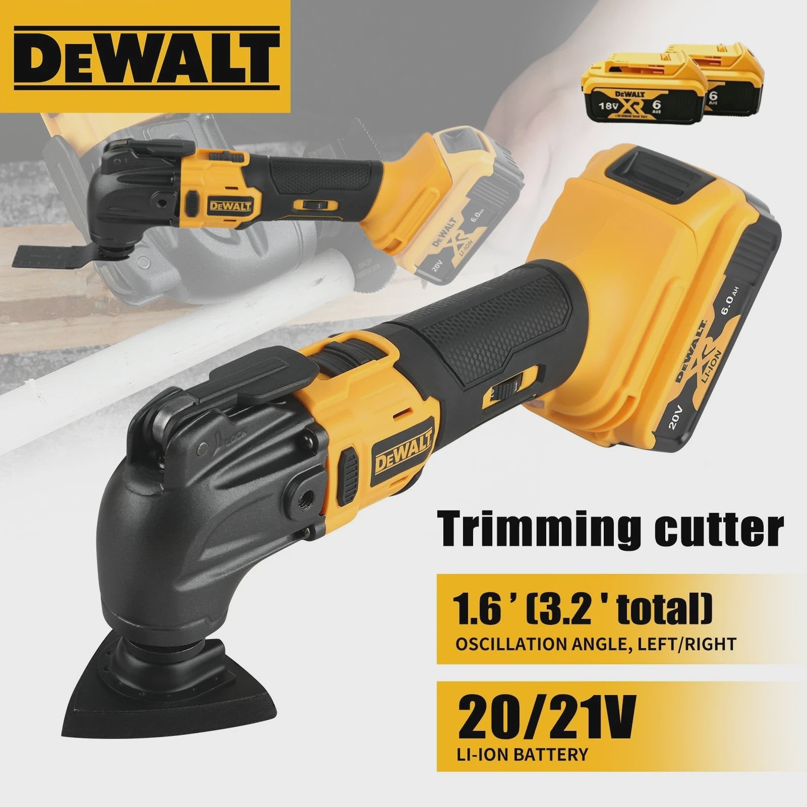 DeWALT Brushless Multitool: Snelwissel, Snoerloos voor Zagen, Schuren, Frezen
