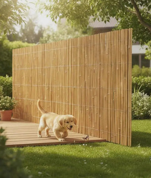 Premium Bamboe Tuinscherm 100x600cm - Natuurlijk en Duurzaam