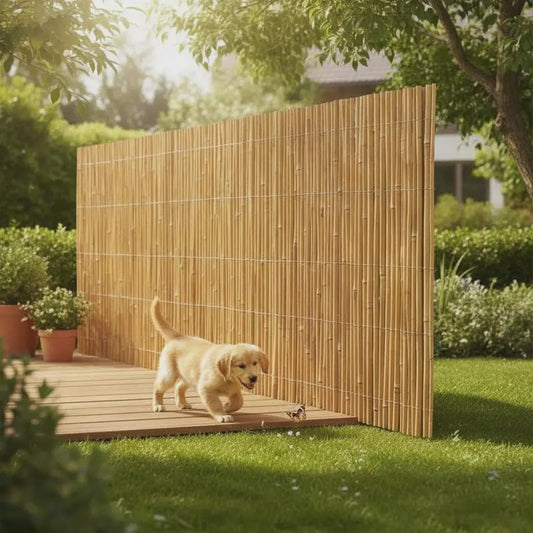 Premium Bamboe Tuinscherm 100x600cm - Natuurlijk en Duurzaam
