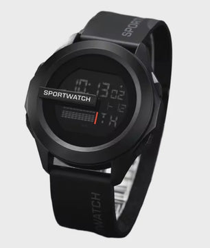 Sportief Heren Horloge: Digitaal LED Alarm & Stopwatch, Waterdicht Fitness Horloge