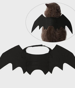 Zwarte Vleermuisvleugels Kostuum voor Kat en Hond - Feestelijke Cosplay Outfit