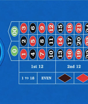 Professionele Roulette Tafelmat - 90x180cm Casino Speelkleed met Antislip Rubberen Onderkant