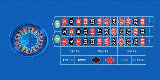 Professionele Roulette Tafelmat - 90x180cm Casino Speelkleed met Antislip Rubberen Onderkant
