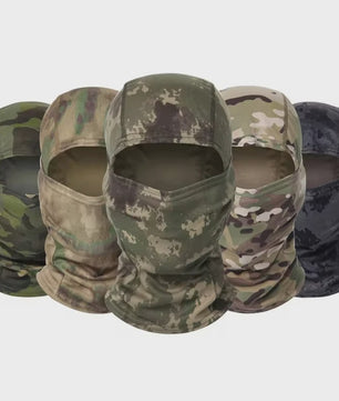 Camouflage Balaclava Volledig Gezicht Masker - Ademend, UV-beschermend voor Outdoor Sporten