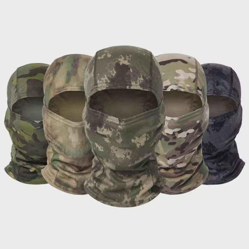 Camouflage Balaclava Volledig Gezicht Masker - Ademend, UV-beschermend voor Outdoor Sporten