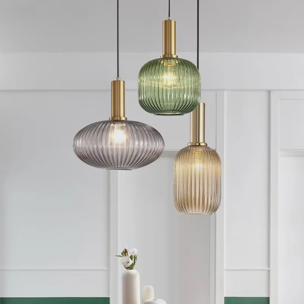 Glazen Hanglamp Smoke Grey E27 - Sfeervolle Verlichting voor Keuken, Eetkamer & Woonkamer