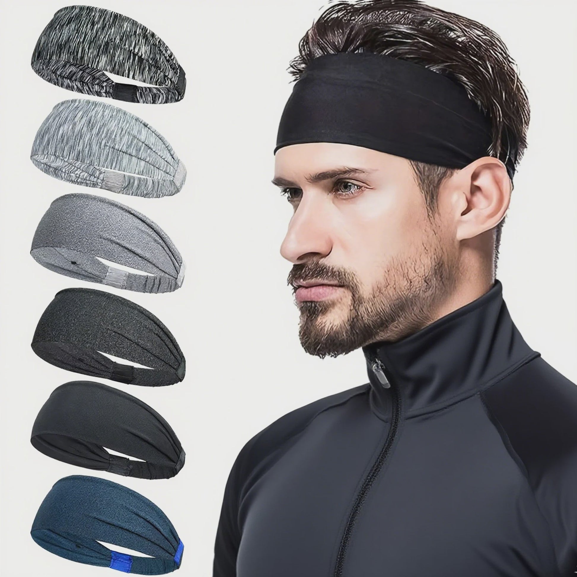 Zachte Elastische Sport Hoofdbanden voor Dames & Heren - Ideaal voor Yoga, Fitness en Buitenactiviteiten