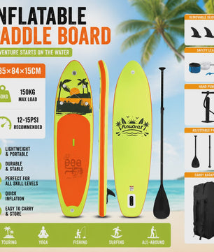 FunWater Opblaasbaar SUP Board 335x84x15cm - Anti-slip, Complete Set