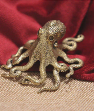 Retro Messing Octopus Ornament - Creatieve Zeedier Bureau Decoratie & Uniek Cadeau