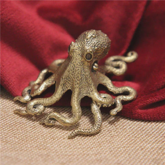 Retro Messing Octopus Ornament - Creatieve Zeedier Bureau Decoratie & Uniek Cadeau