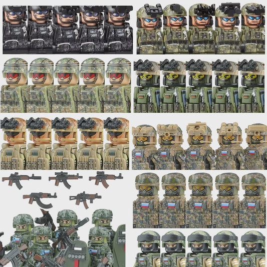 Bouwstenen Militaire Special Forces Commando Figuren met Wapens