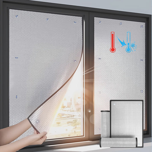Raamfolie Blackout Zonwering Isolatie UV Bescherming - Zilver