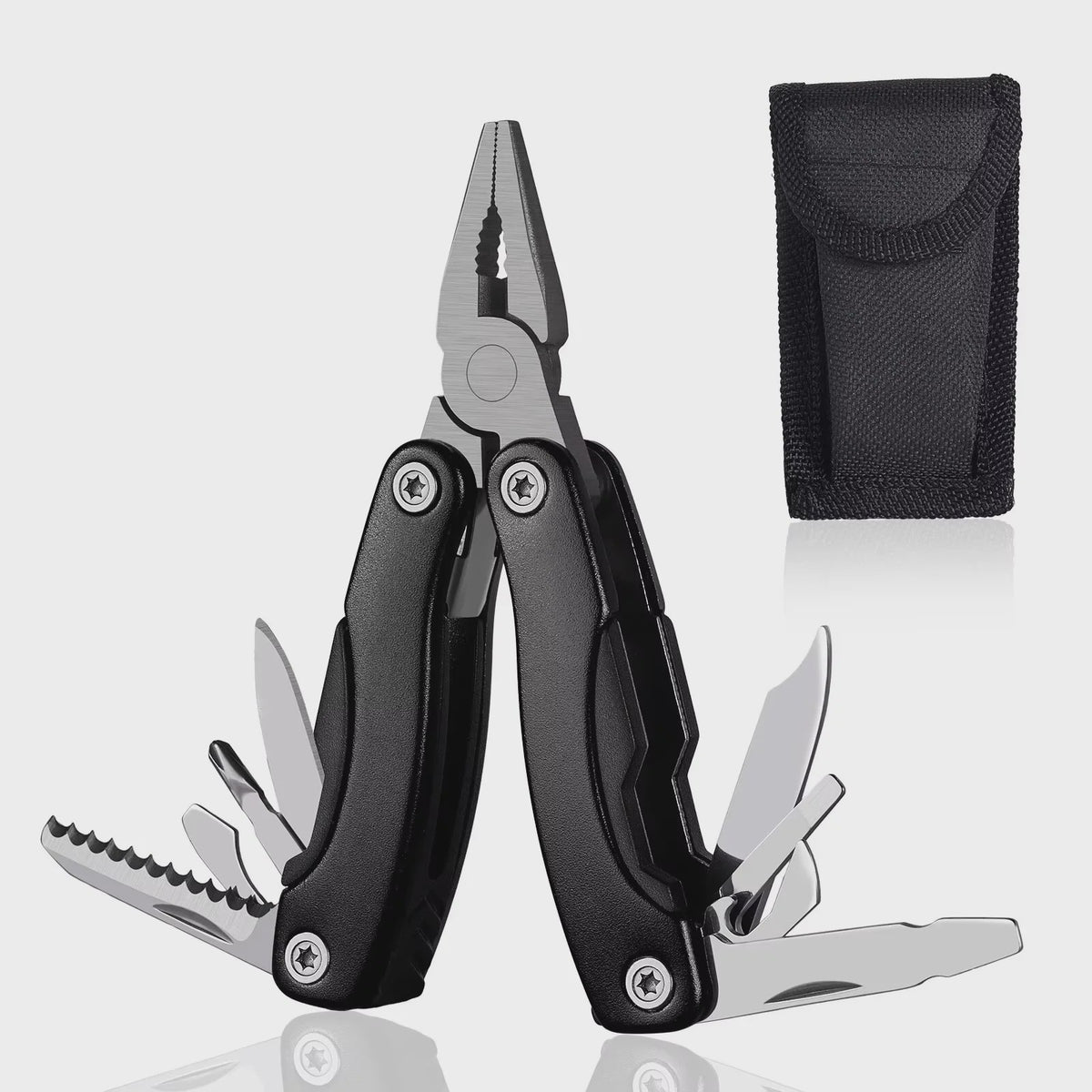 Compacte Multitool Tang met Mes, Schroevendraaier & Meer - Outdoor & Survival Gereedschap