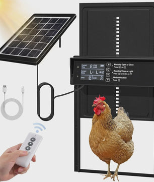 Automatische Kippenhok Deur - Zonne-energie & USB Opladen
