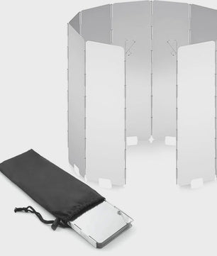 Opvouwbaar Windscherm voor Camping Gasfornuis - Lichtgewicht & Verstelbaar
