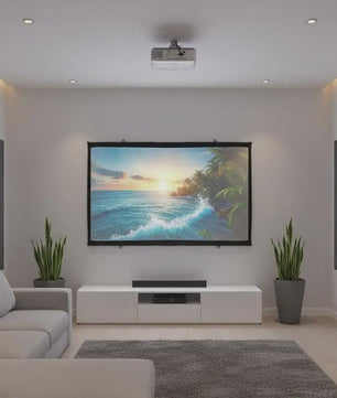 60 inch Projectiescherm Wandmontage 4:3 HD Draagbaar voor Buitenfeesten