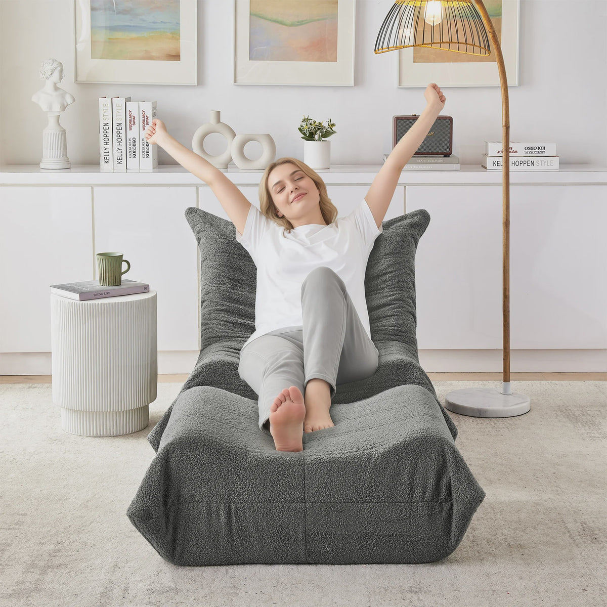 Moderne Lounge Sofa met Opbergruimte - Gestoffeerd en Comfortabel