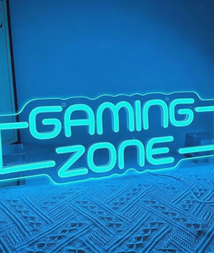 Gaming Zone LED Neon Sign - Dimbare USB Wanddecoratie voor Gamekamer
