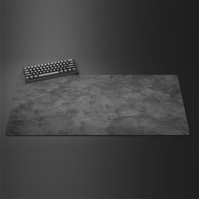 Grote Grijze XXL Muismat voor Bureau & Gaming - Desktop Toetsenbord Mat