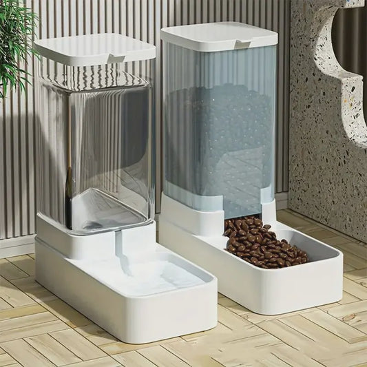 Automatische Hond Voerbak en Waterdispenser Set - Zwaartekracht Voedselsysteem