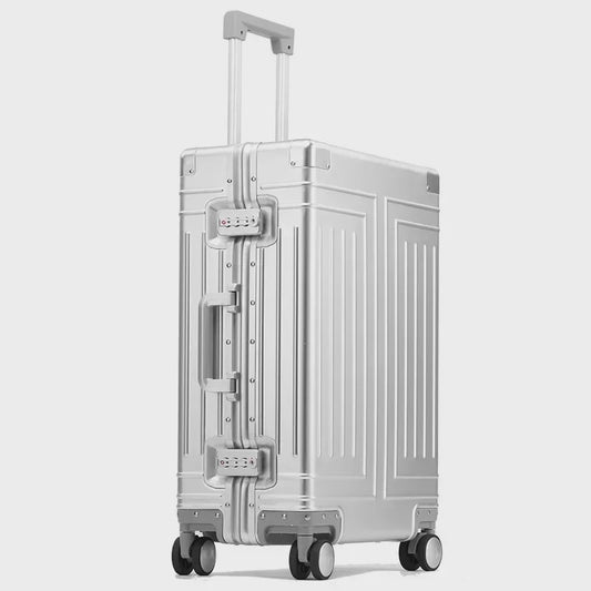 Luxe Aluminium Trolley Koffer - Hoge Capaciteit & Universele Wielen