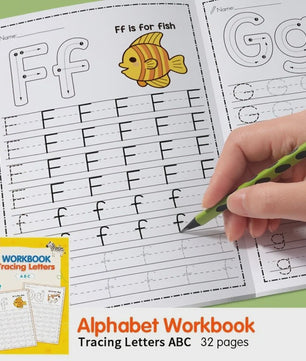 Alfabet Oefenboek voor Kinderen: Leren Schrijven, Kleuren en Ontwikkelen van Schrijfvaardigheden