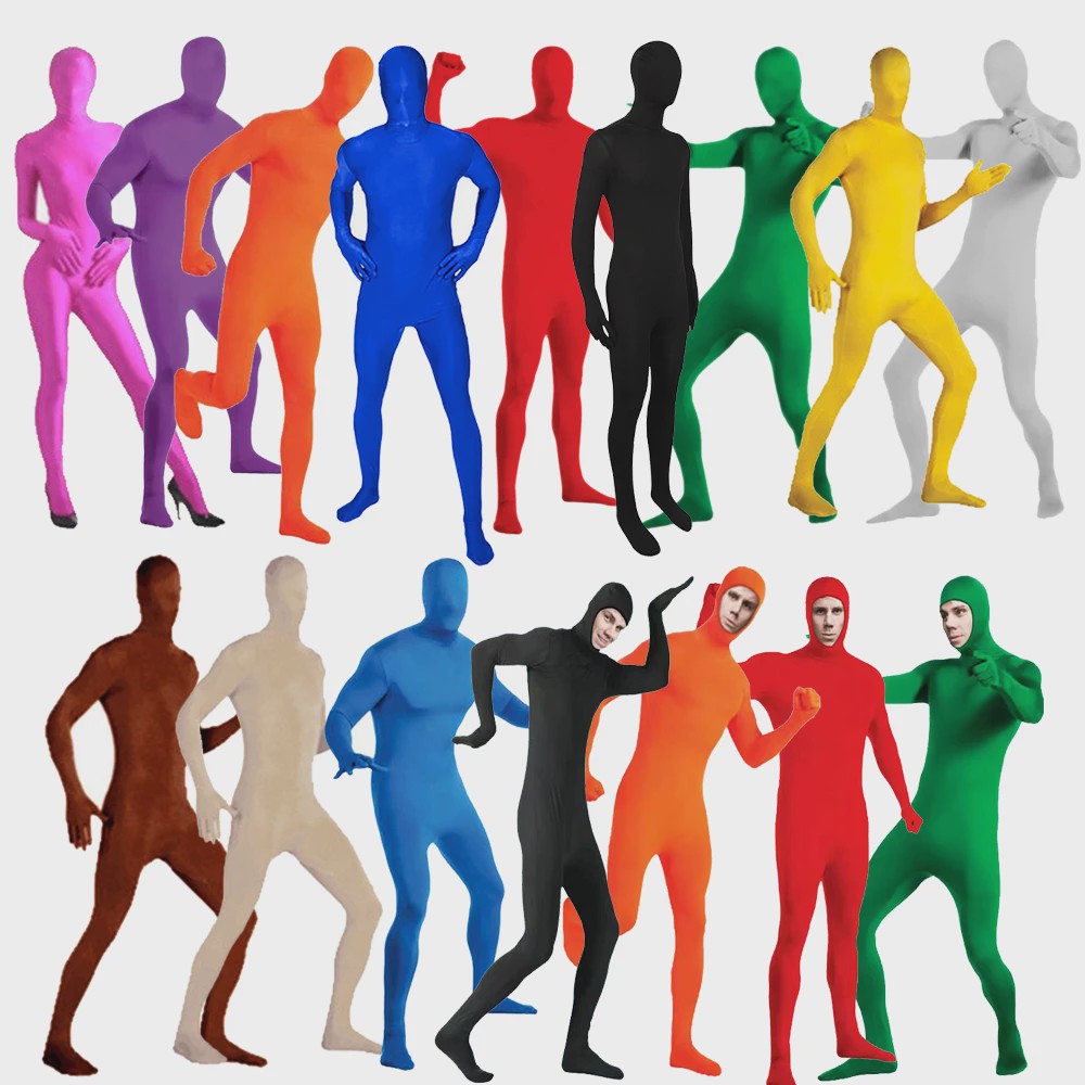 Zentai Jumpsuit: Onzichtbaar Spandex Bodysuit voor Cosplay, Halloween & Feesten