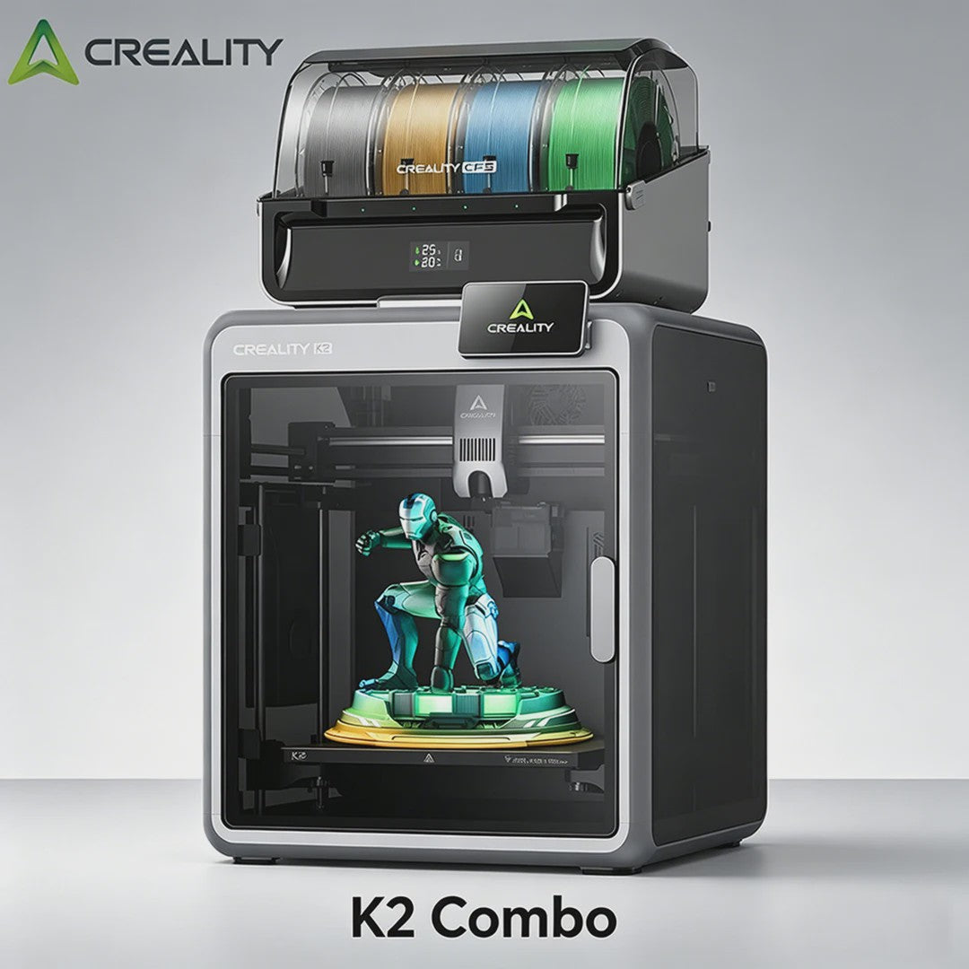 Creality K2 Combo 3D Printer: Multi-Color, 600mm/s Snelheid, Zelfnivellerend, AI Camera