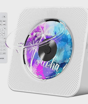Bluetooth CD Speler met 2 HIFI Speakers, Desktop CD Speler met Afstandsbediening en LED Display