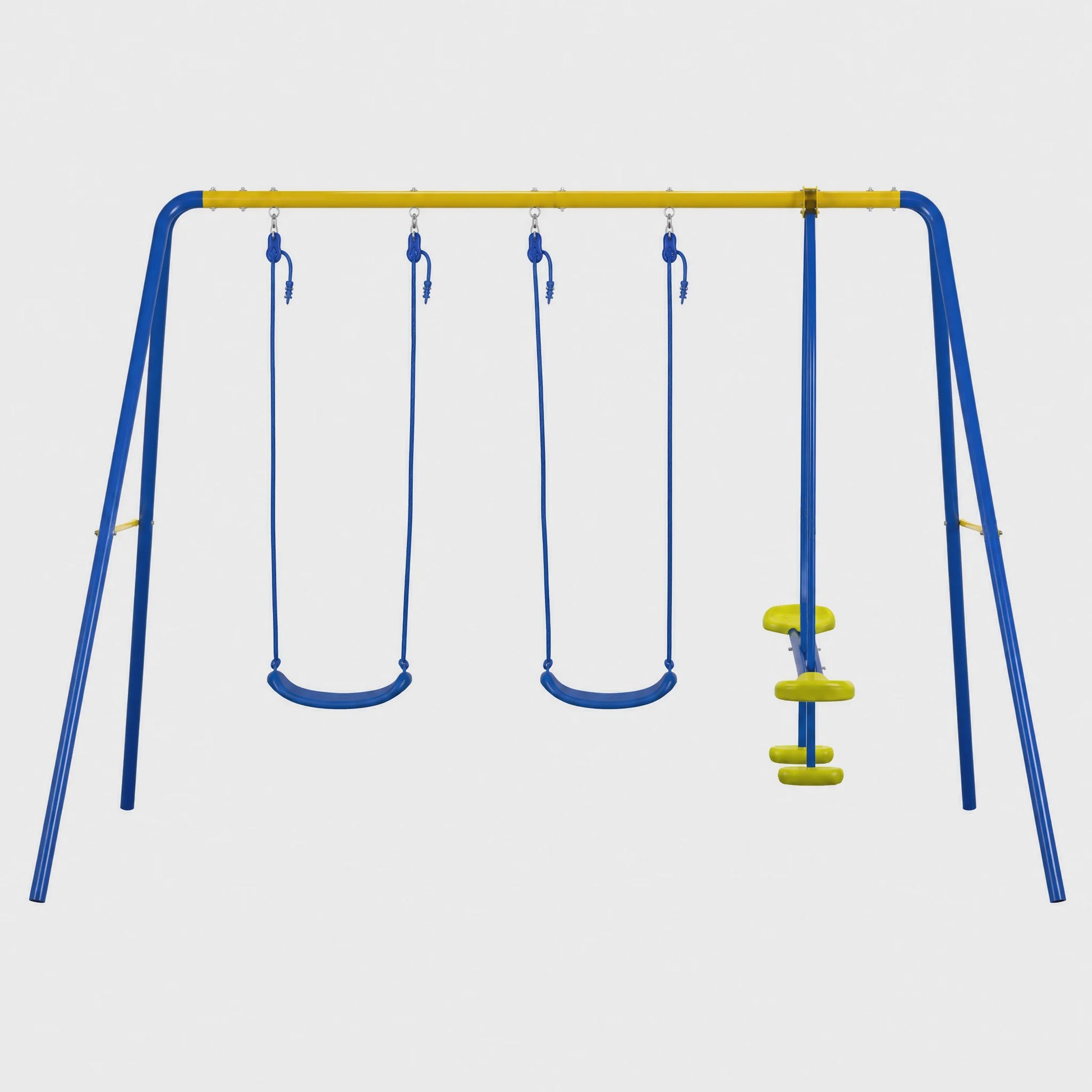 3-in-1 Schommelset met 2 Schommelzitjes en 1 Face-to-Face Schommel - Max. 250KG