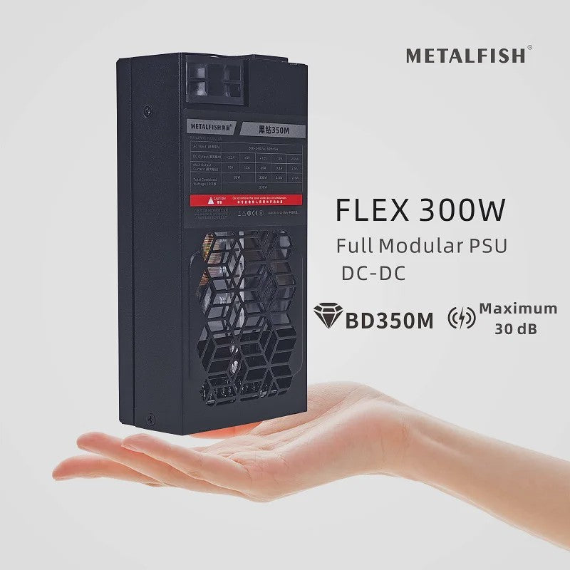 METAFISH Flex 300W Full Modular Flex-ATX Voeding voor Mini PC & NAS