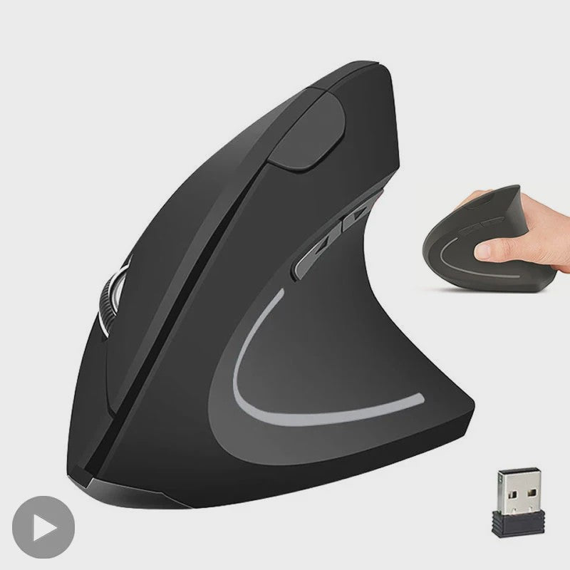 Ergonomische Verticale Draadloze Muis - Oplaadbaar & Draagbaar voor PC/Laptop