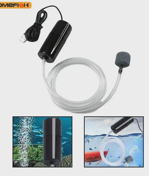 Stille Mini USB Zuurstofpomp voor Aquarium en Vis Kweek - Draagbaar & Compact